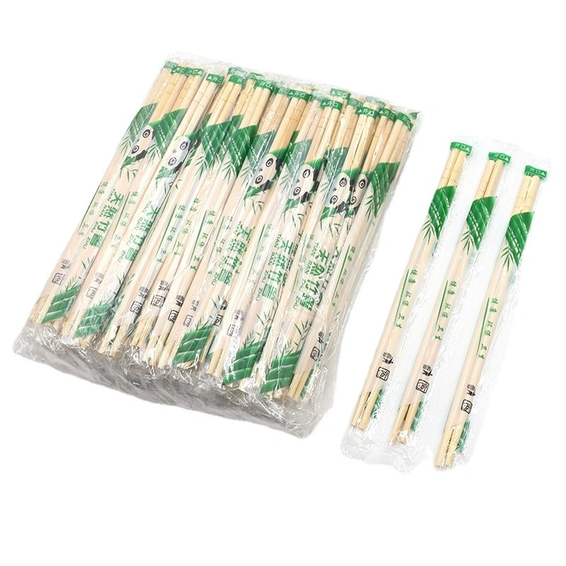 Factory Wholesale Round Chopsticks Bamboo Disposable Chopsticks with OPP Packing